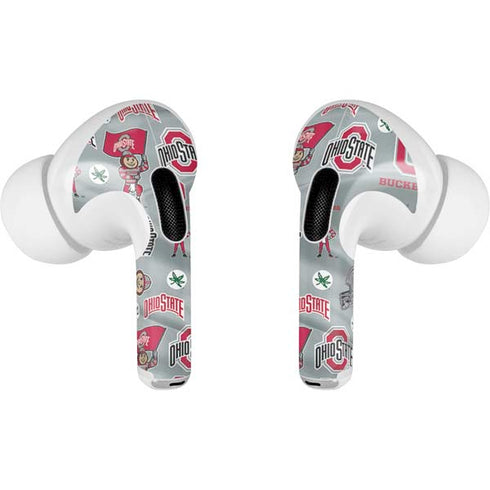 Ohio State University Pattern Apple AirPods Pro Skin