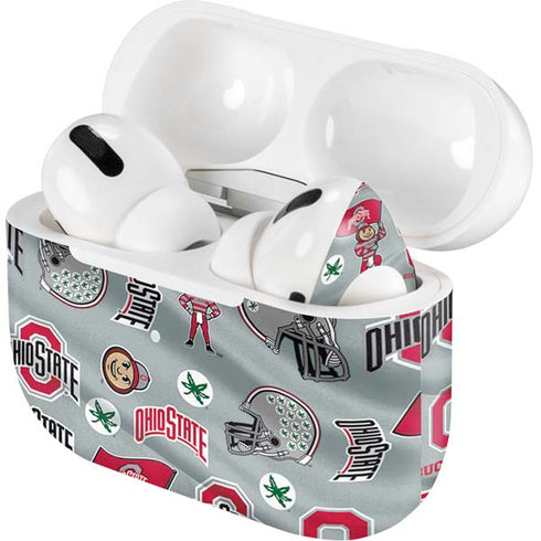 Ohio State University Pattern Apple AirPods Pro Skin