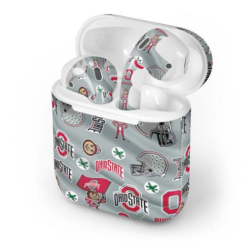 Ohio State University Pattern Apple AirPods Skin