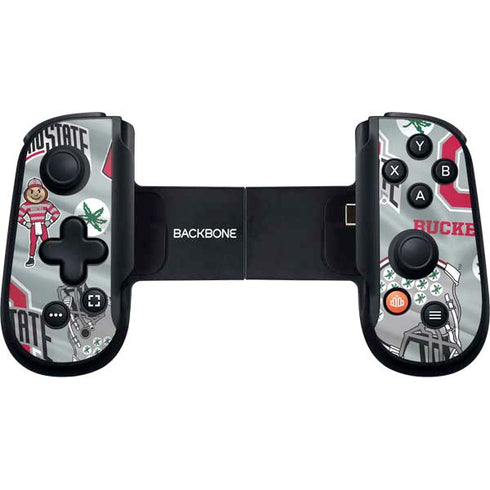 Ohio State University Pattern Backbone One for iPhone Game Controller Skin