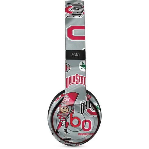 Ohio State University Pattern Beats Solo 3 Wireless Skin