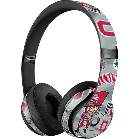 Ohio State University Pattern Beats Solo 3 Wireless Skin