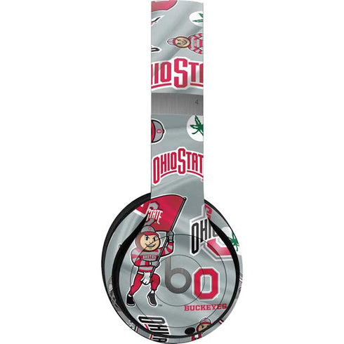 Ohio State University Pattern Beats Solo 4 Wireless Headphones Skin
