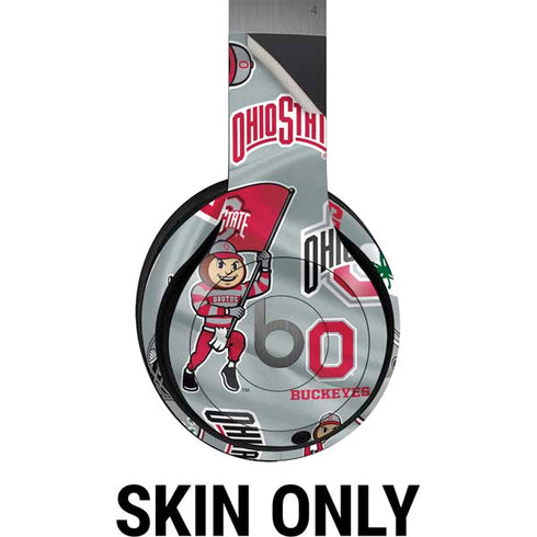 Ohio State University Pattern Beats Solo 4 Wireless Headphones Skin
