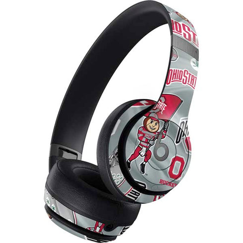Ohio State University Pattern Beats Solo 4 Wireless Headphones Skin