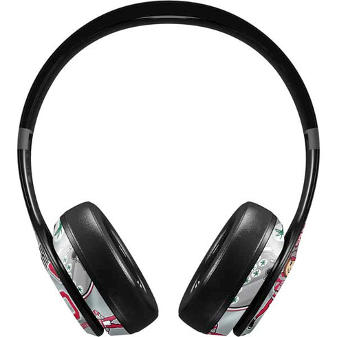 Ohio State University Pattern Beats Solo 4 Wireless Headphones Skin