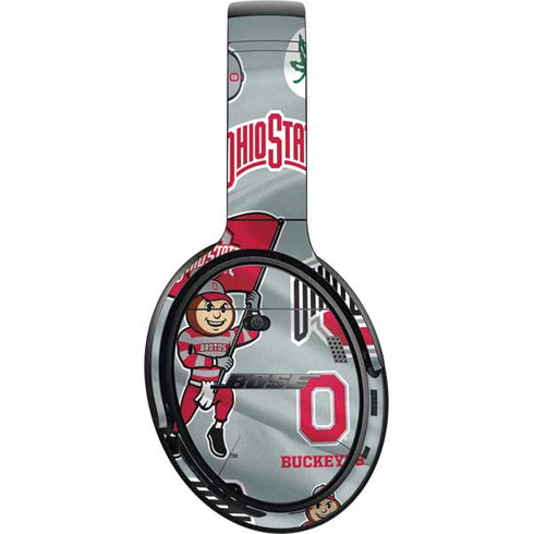 Ohio State University Pattern Bose QuietComfort 35 Headphones Skin