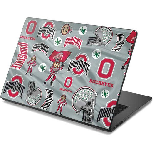 Ohio State University Pattern Dell Chromebook Skin