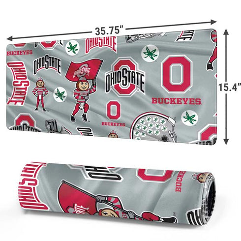 Ohio State University Pattern Gaming Mouse Pad
