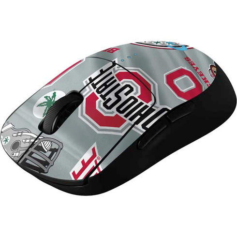 Ohio State University Pattern G Pro Wireless Gaming Mouse Skin