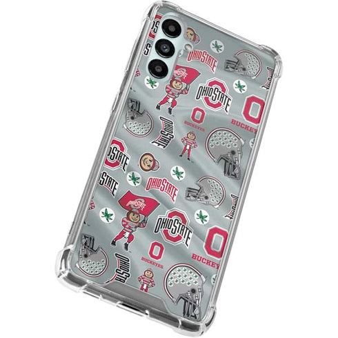 Ohio State University Pattern Gabb Phone 4 Clear Case