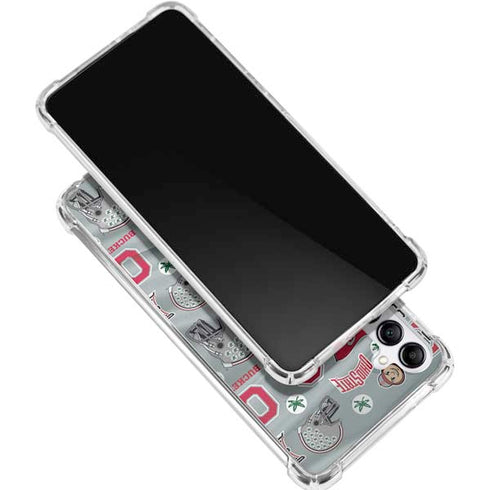 Ohio State University Pattern Gabb Phone 4 Clear Case