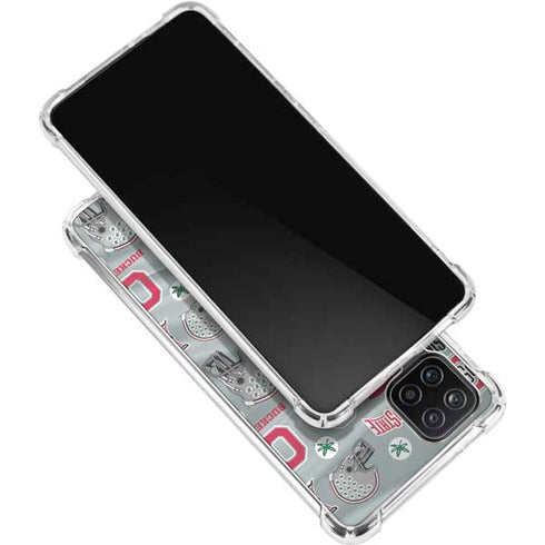 Ohio State University Pattern Galaxy A12 Clear Case