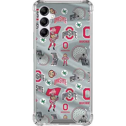 Ohio State University Pattern Galaxy A14 5G Clear Case