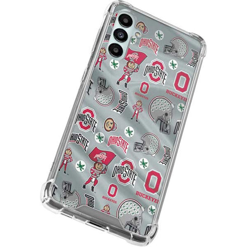 Ohio State University Pattern Galaxy A14 5G Clear Case