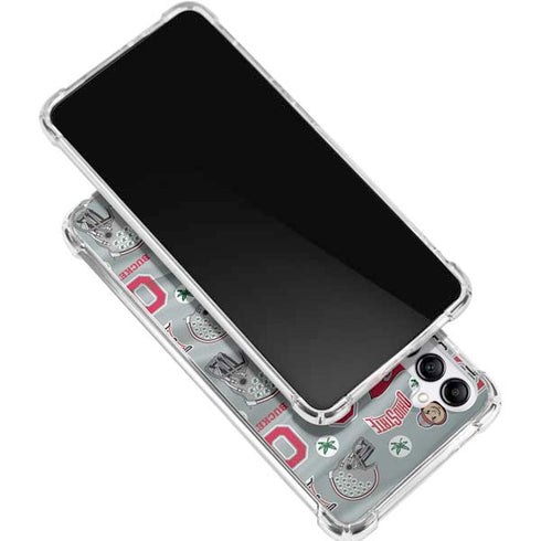 Ohio State University Pattern Galaxy A16 5G Clear Case
