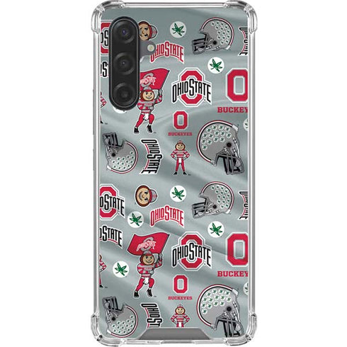 Ohio State University Pattern Galaxy A17 Clear Case
