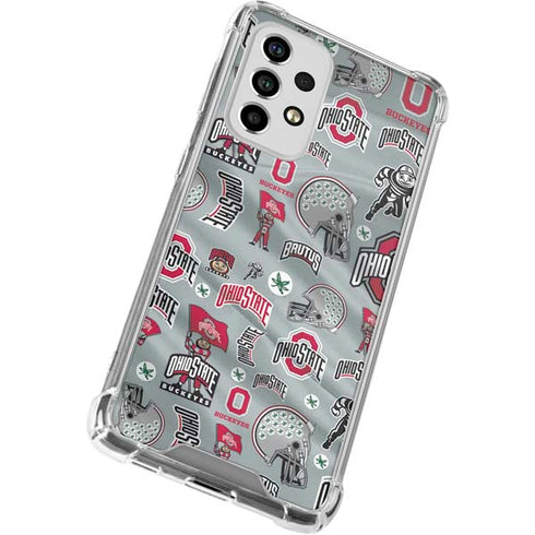 Ohio State University Pattern Galaxy A33 5G Clear Case