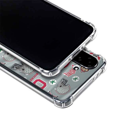 Ohio State University Pattern Galaxy A36 5G Clear Case