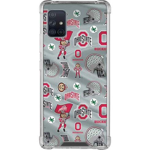 Ohio State University Pattern Galaxy A51 5G Clear Case