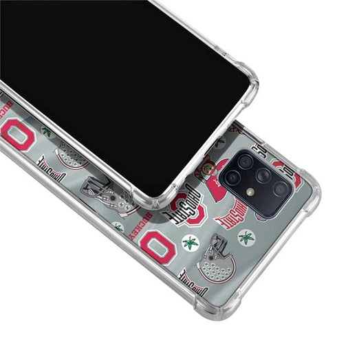 Ohio State University Pattern Galaxy A51 5G Clear Case