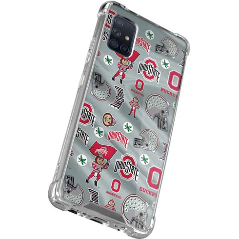 Ohio State University Pattern Galaxy A51 5G Clear Case