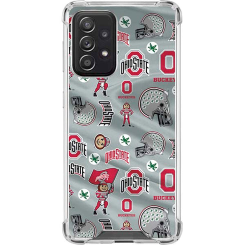 Ohio State University Pattern Galaxy A52 5G Clear Case