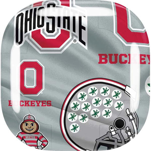 Ohio State University Pattern Galaxy Buds Live Skin