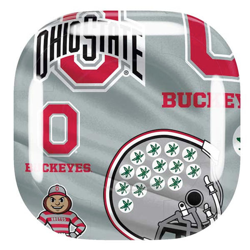 Ohio State University Pattern Galaxy Buds Live Skin