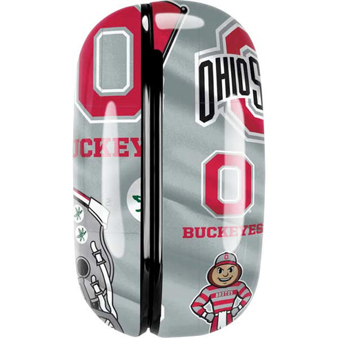 Ohio State University Pattern Galaxy Buds Live Skin
