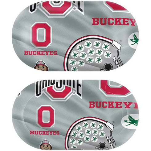 Ohio State University Pattern Galaxy Buds Plus Skin