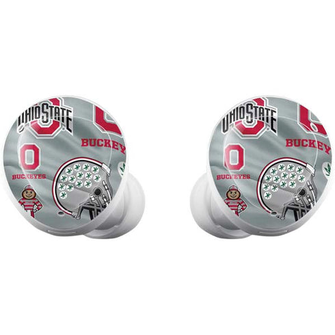 Ohio State University Pattern Galaxy Buds Plus Skin