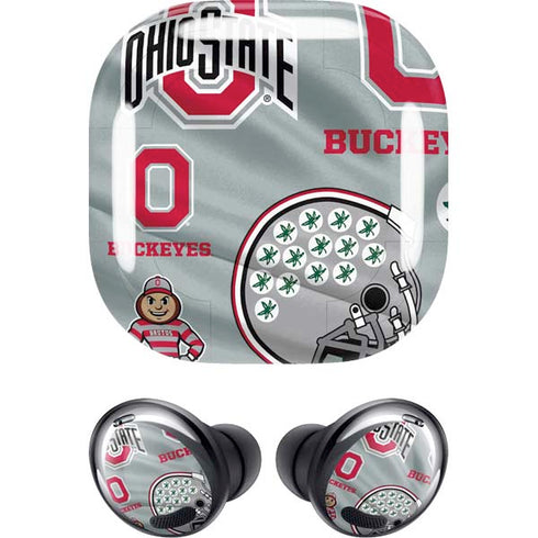 Ohio State University Pattern Galaxy Buds Pro Skin