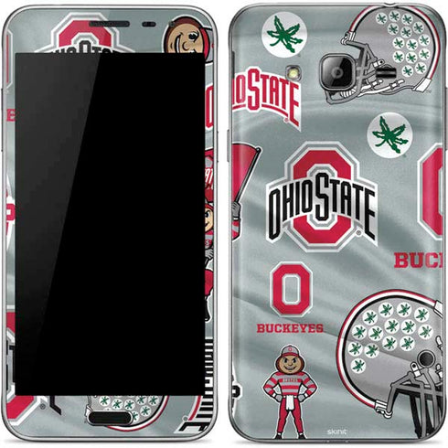 Ohio State University Pattern Galaxy J3 Skin