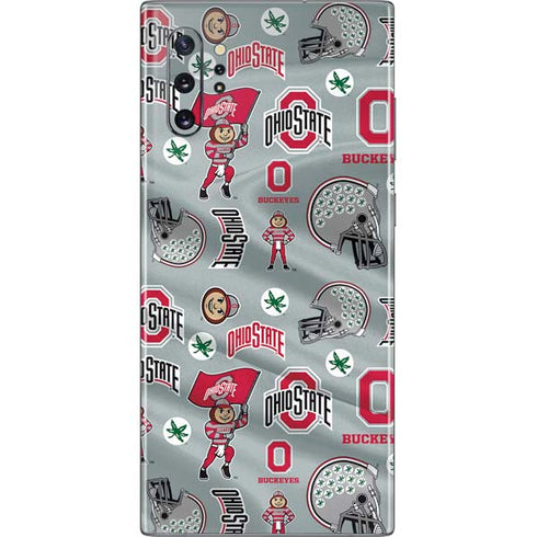 Ohio State University Pattern Galaxy Note 10 Plus Skin