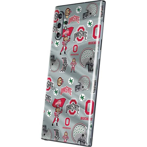 Ohio State University Pattern Galaxy Note 10 Plus Skin
