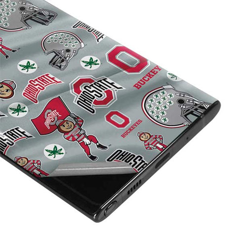 Ohio State University Pattern Galaxy Note 10 Plus Skin