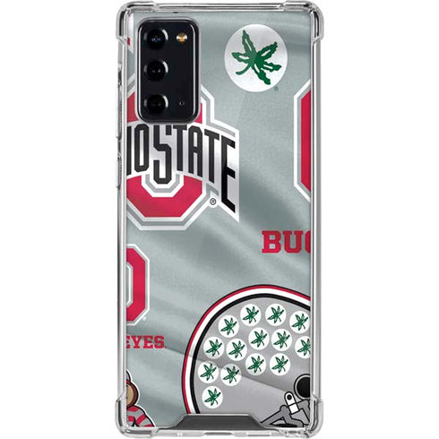 Ohio State University Pattern Galaxy Note20 5G Clear Case
