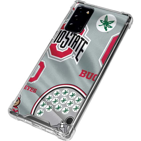 Ohio State University Pattern Galaxy Note20 5G Clear Case