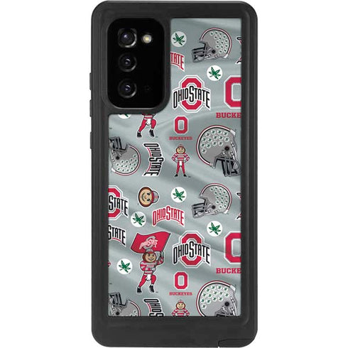 Ohio State University Pattern Galaxy Note20 5G Waterproof Case