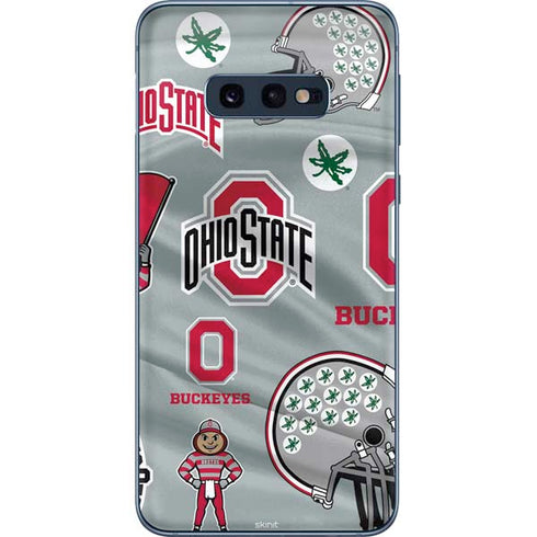 Ohio State University Pattern Galaxy S10e Skin