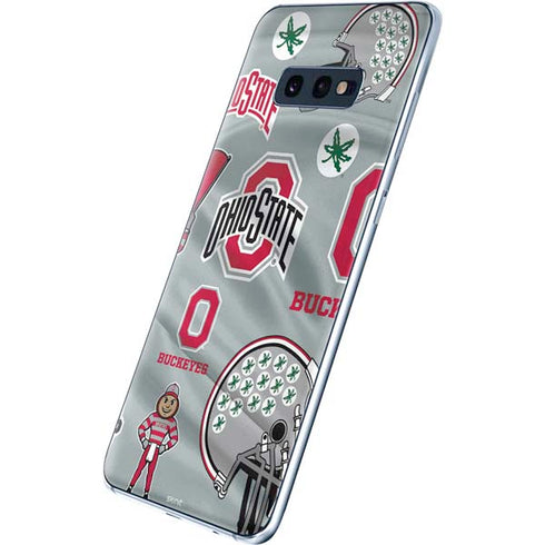 Ohio State University Pattern Galaxy S10e Skin