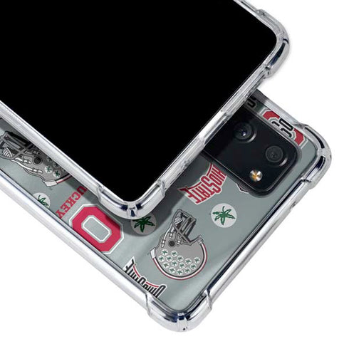 Ohio State University Pattern Galaxy S20 FE Clear Case
