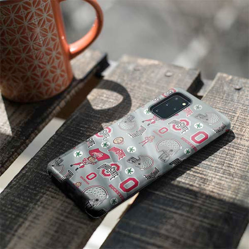 Ohio State University Pattern Galaxy S20 Plus Pro Case