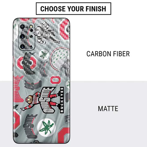 Ohio State University Pattern Galaxy S20 Plus Skin