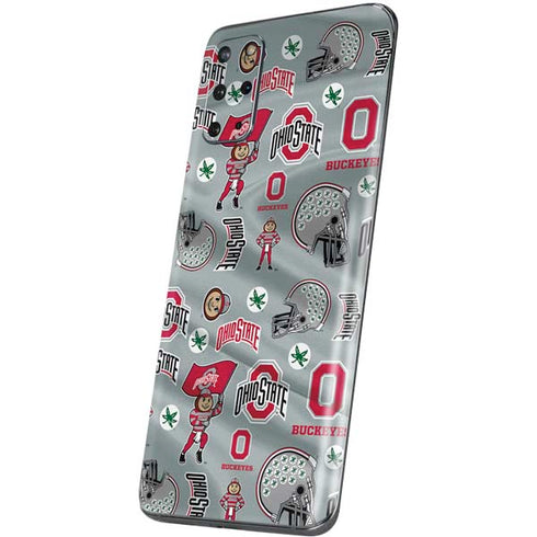 Ohio State University Pattern Galaxy S20 Plus Skin