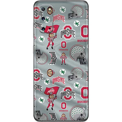 Ohio State University Pattern Galaxy S20 Skin