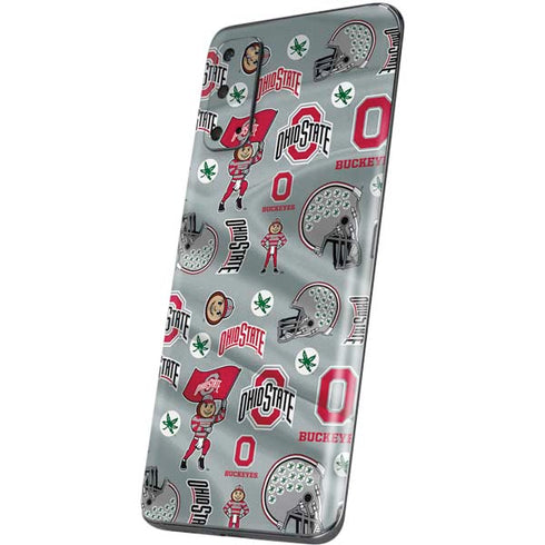Ohio State University Pattern Galaxy S20 Skin