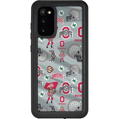 Ohio State University Pattern Galaxy S20 Waterproof Case
