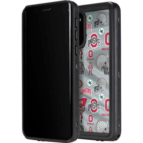 Ohio State University Pattern Galaxy S20 Waterproof Case